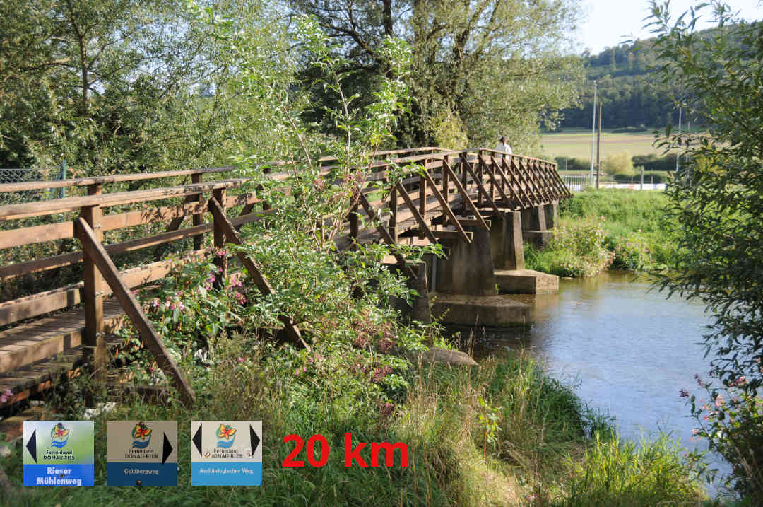 Bopfingen - Mühlenwanderweg -Goldbergweg - Archäologischer Weg