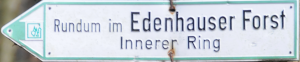 Wanderschild Edenhauser Forst Innerer Ring
