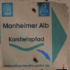 Wanderschild Monheim - Mühlheim - Karstlehrpfad
