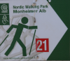 Wanderschild Gansheim Nordic Walking 21