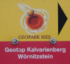 Wanderschild Wörnitzstein – Geotop Kalvarienberg