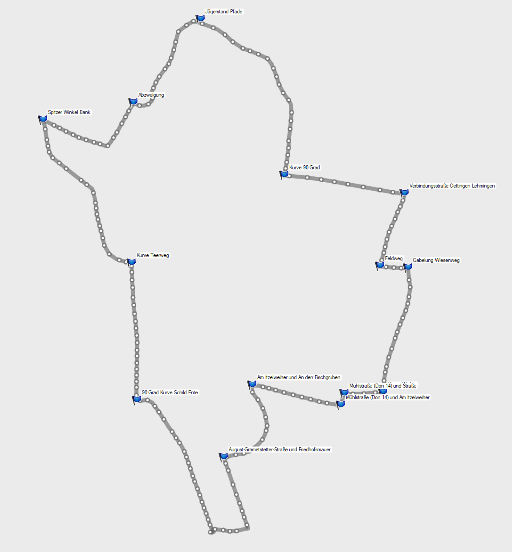Route Grau Oettingen - Ente