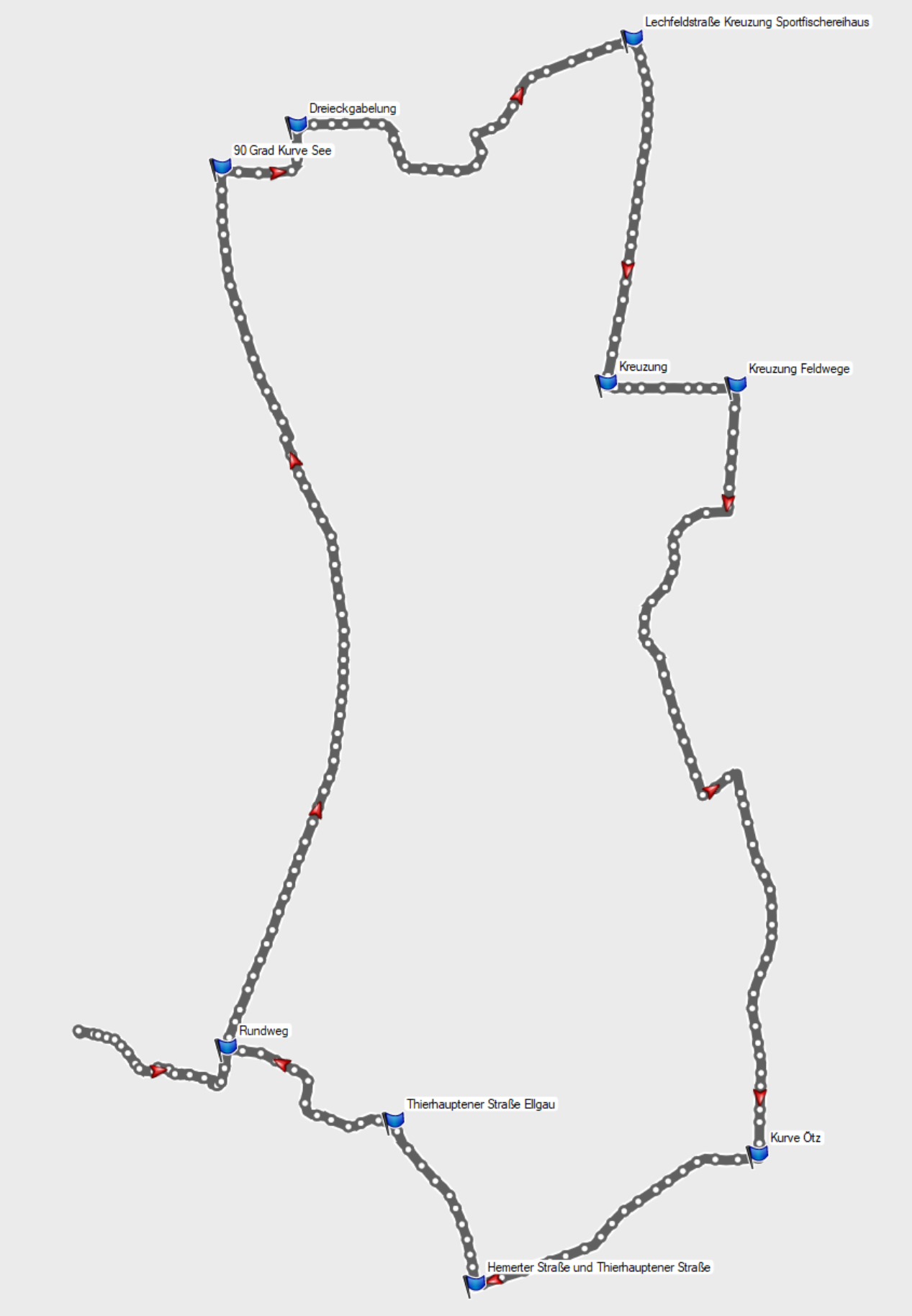 Route Münster-Lech-Rundweg