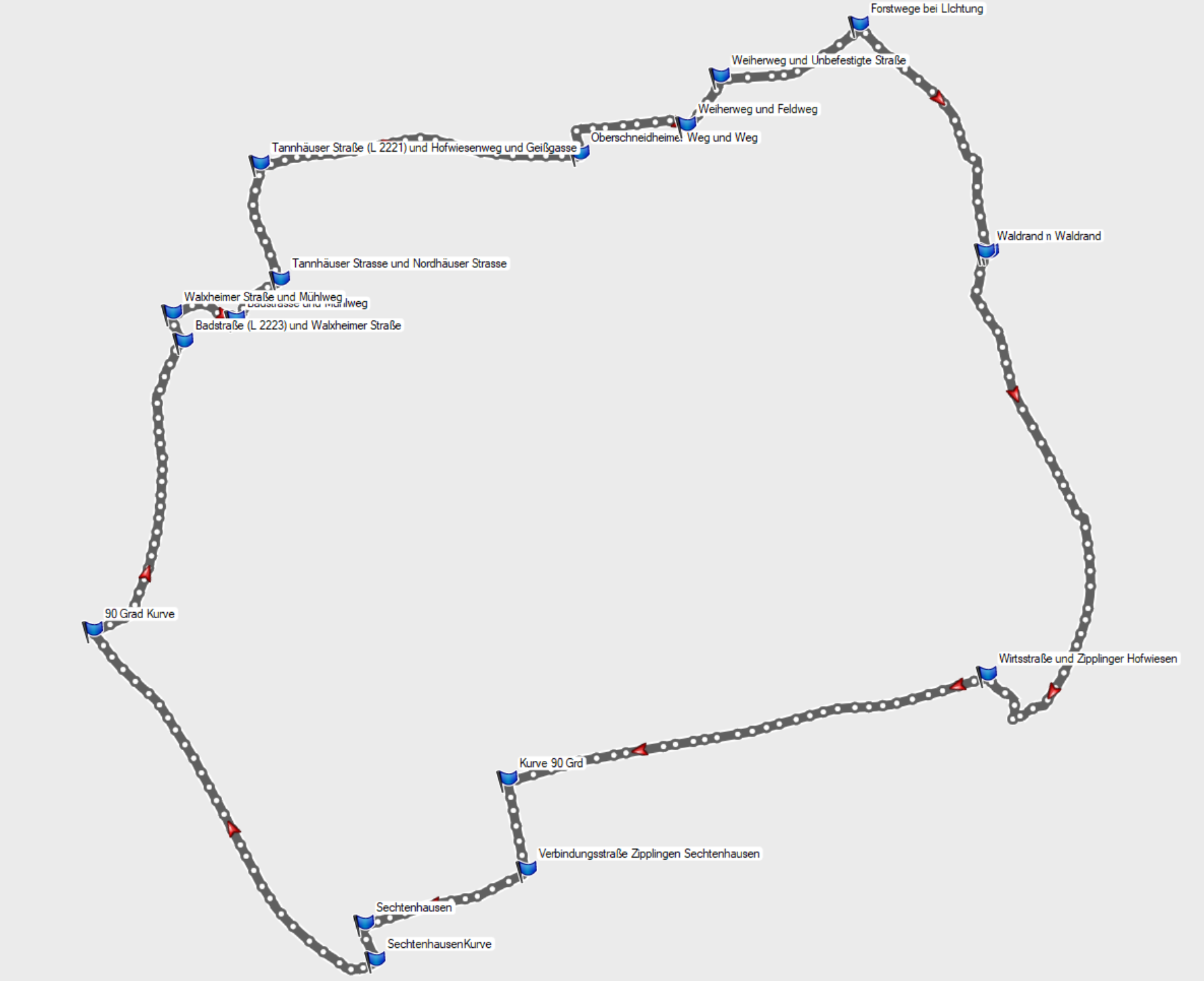 Route Zipplingen - Sechtaweg 1