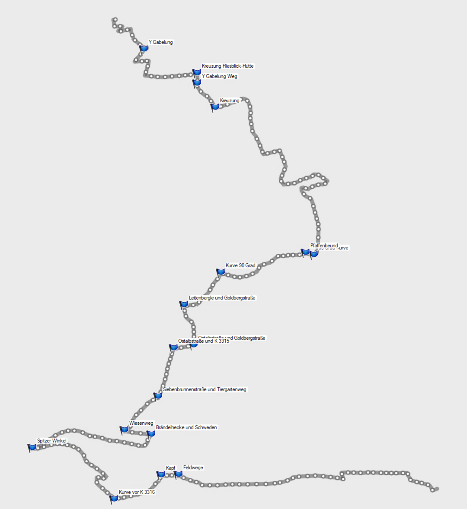 Ries Panoramaweg Etappe 5 - Route grau Ries Panoramaweg Etappe 5 - Route grau
